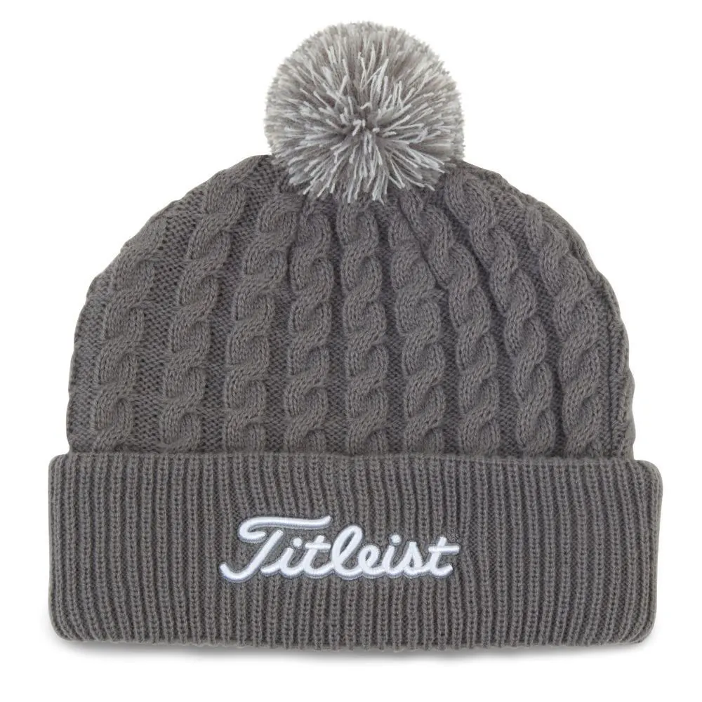 Titleist Cable Knit Pom Pom Hat