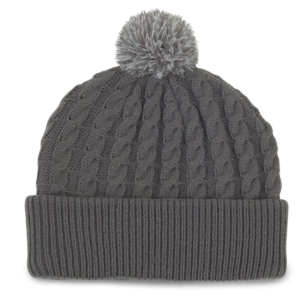 Titleist Cable Knit Pom Pom Hat - Image 3