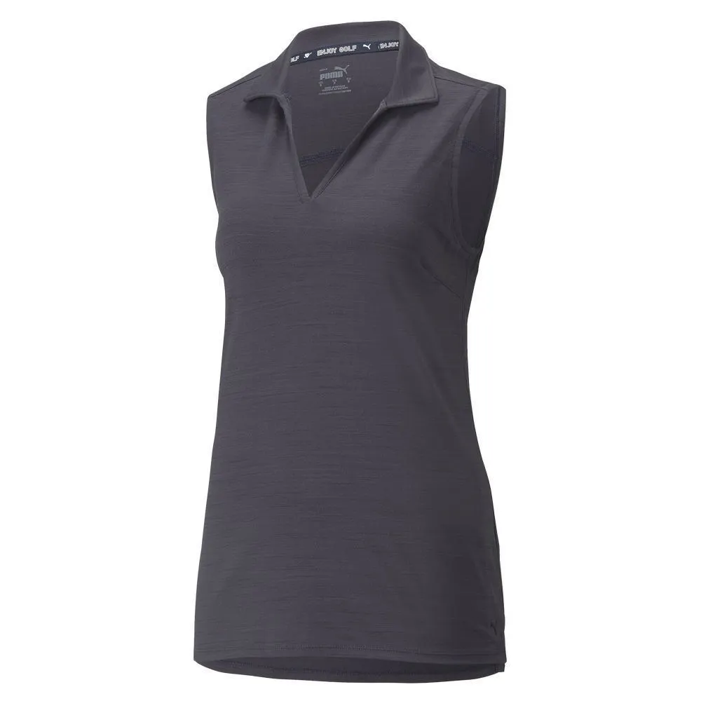 Puma Ladies Cloudspun Coast Sleeveless Golf Polo Shirt