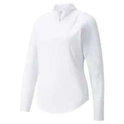Puma Ladies Shine 1/4-Zip Golf Midlayer