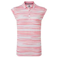 FootJoy Ladies Watercolour Lisle Golf Polo Shirt