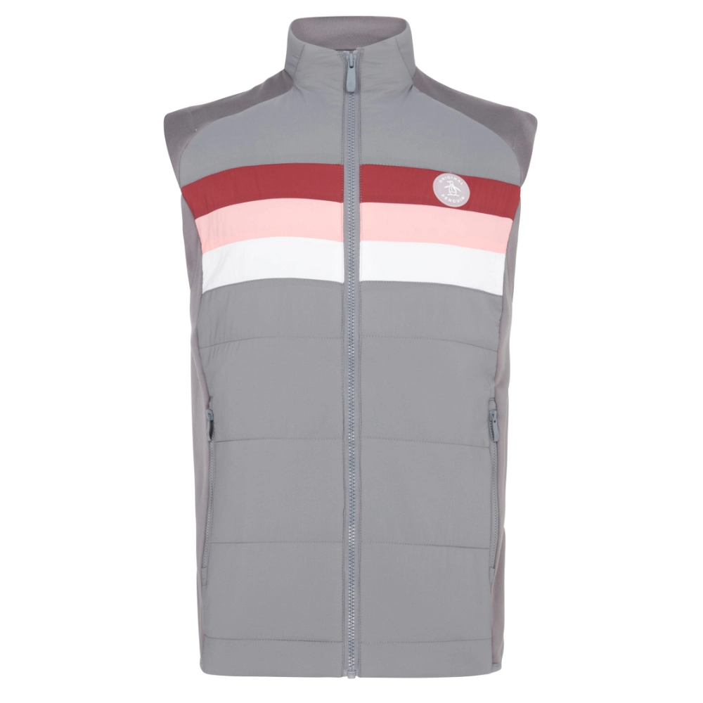 Original Penguin Men's Insulated Mixed Media 70's Golf Vest