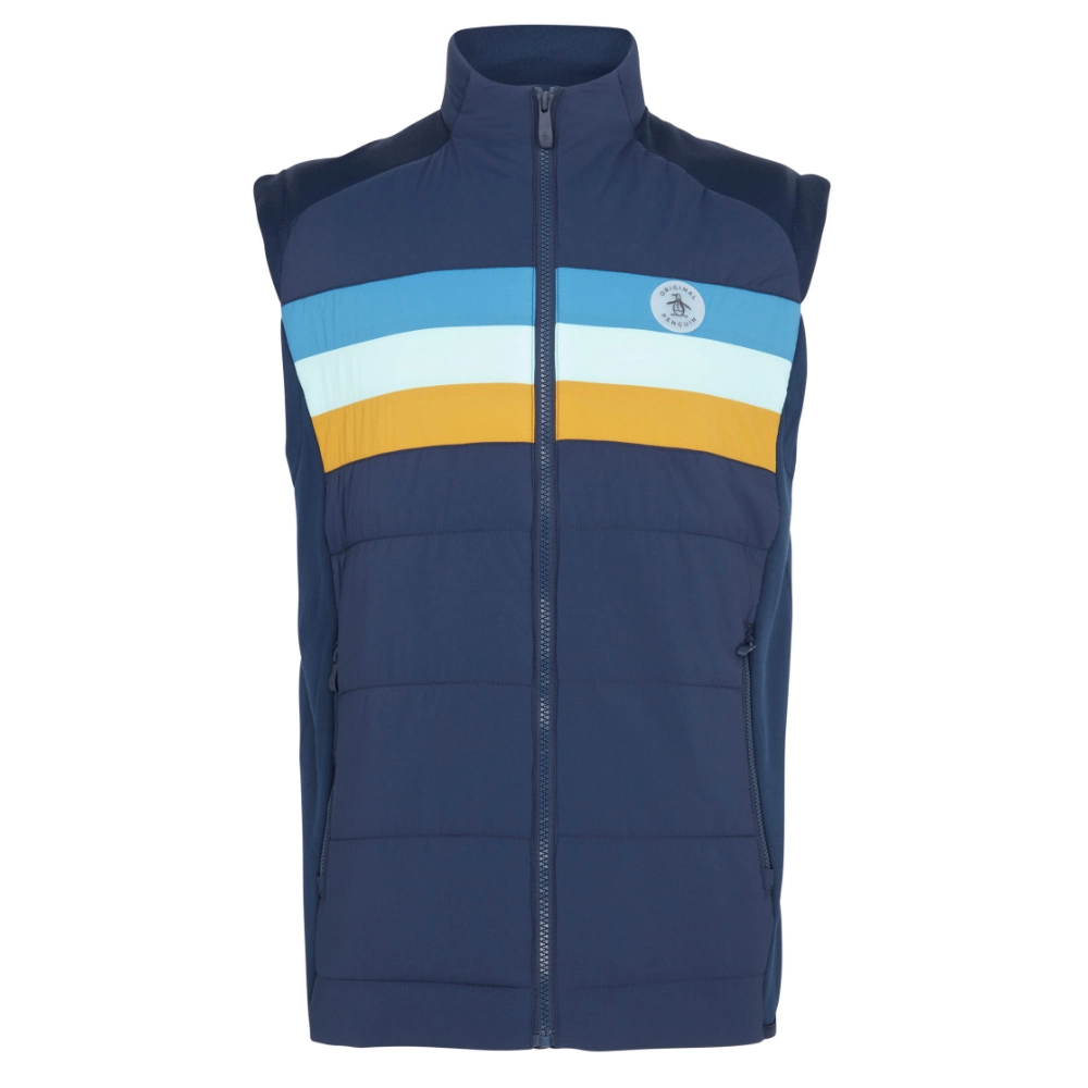 Original Penguin Men's Insulated Mixed Media 70's Golf Vest - Image 3