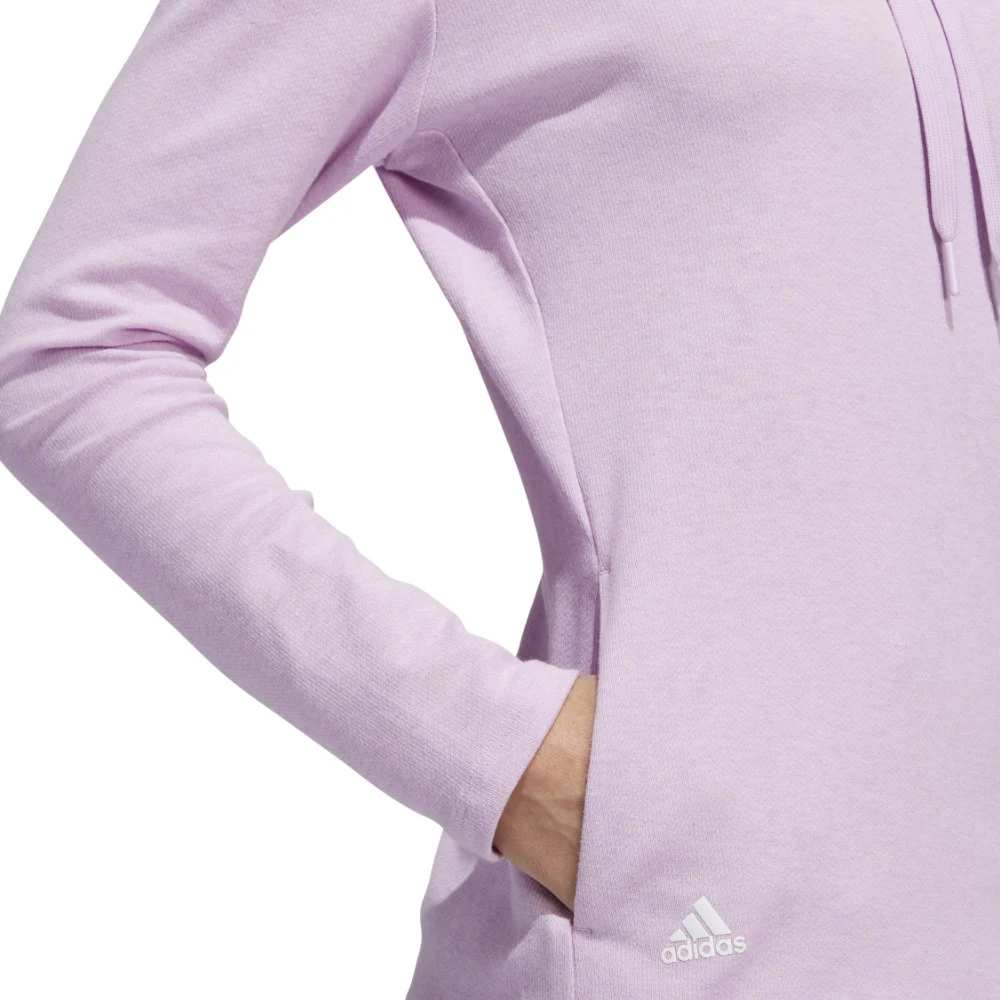Adidas Ladies Melange High Mock Golf Pullover - Image 4