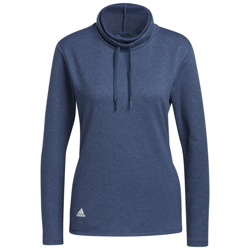 Adidas Ladies Melange High Mock Golf Pullover