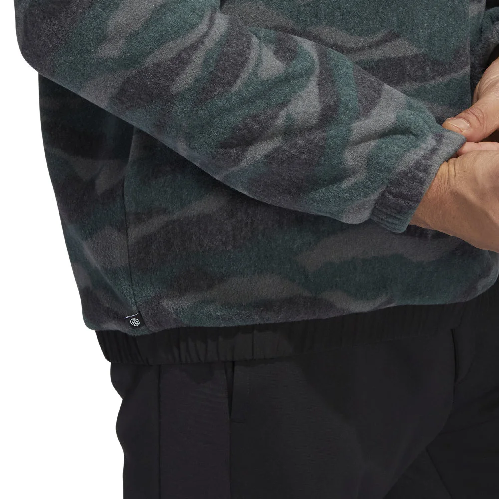 Adidas Men's Texture-Print Crew Golf Sweatshirt - Image 10