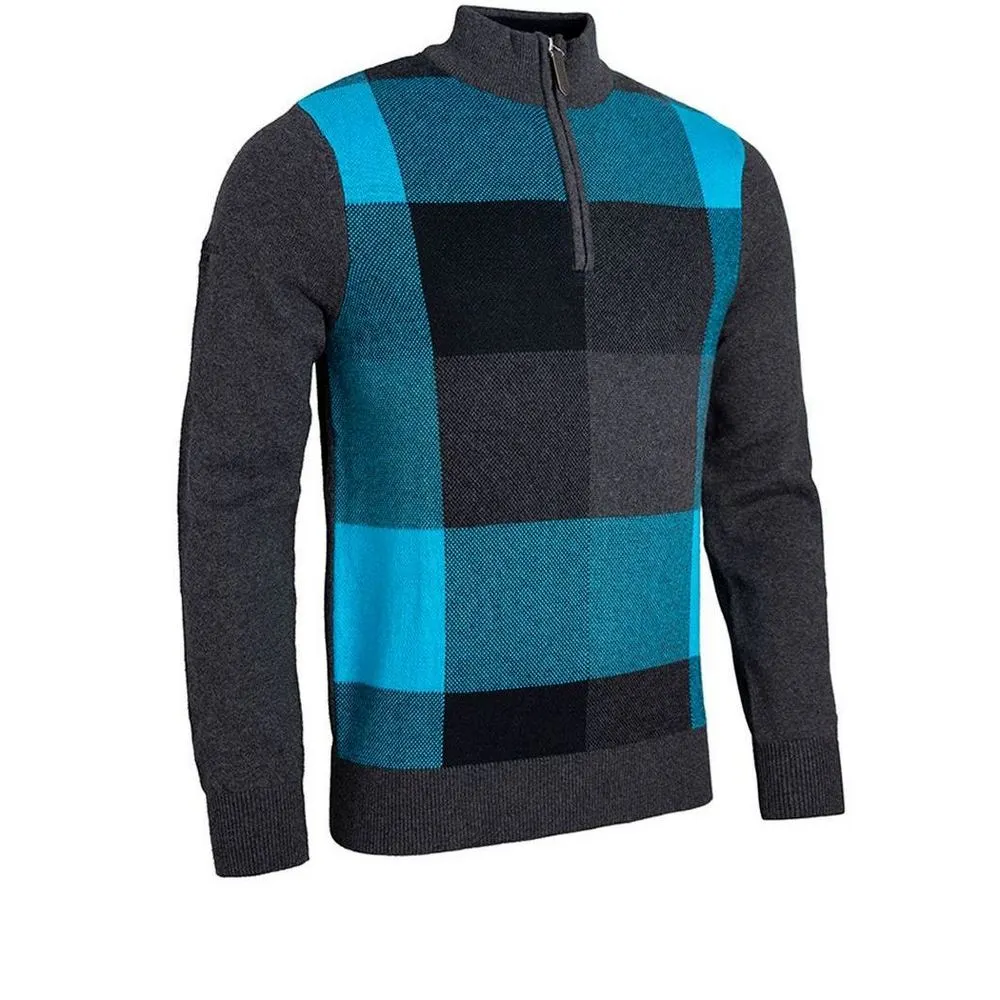 Glenmuir Men's Inverness Touch Of Cashmere Zip-Neck Golf Sweater - Image 4