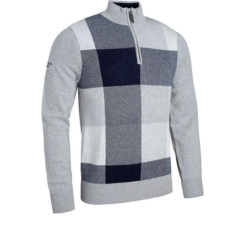 Glenmuir Men's Inverness Touch Of Cashmere Zip-Neck Golf Sweater - Image 3